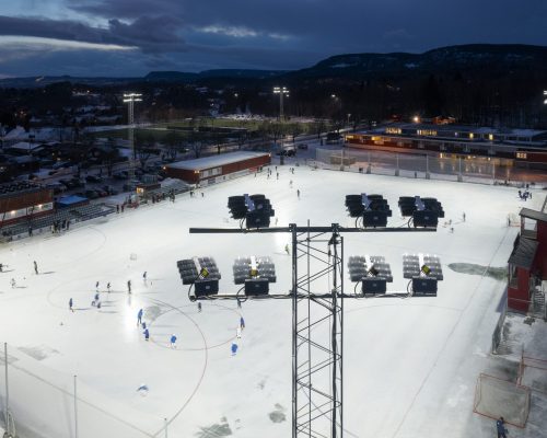 Bærum, Hoslebanen – idrettsbelysning – 20230209-040 Bærum, Hoslebanen - idrettsbelysning - 20230209-040